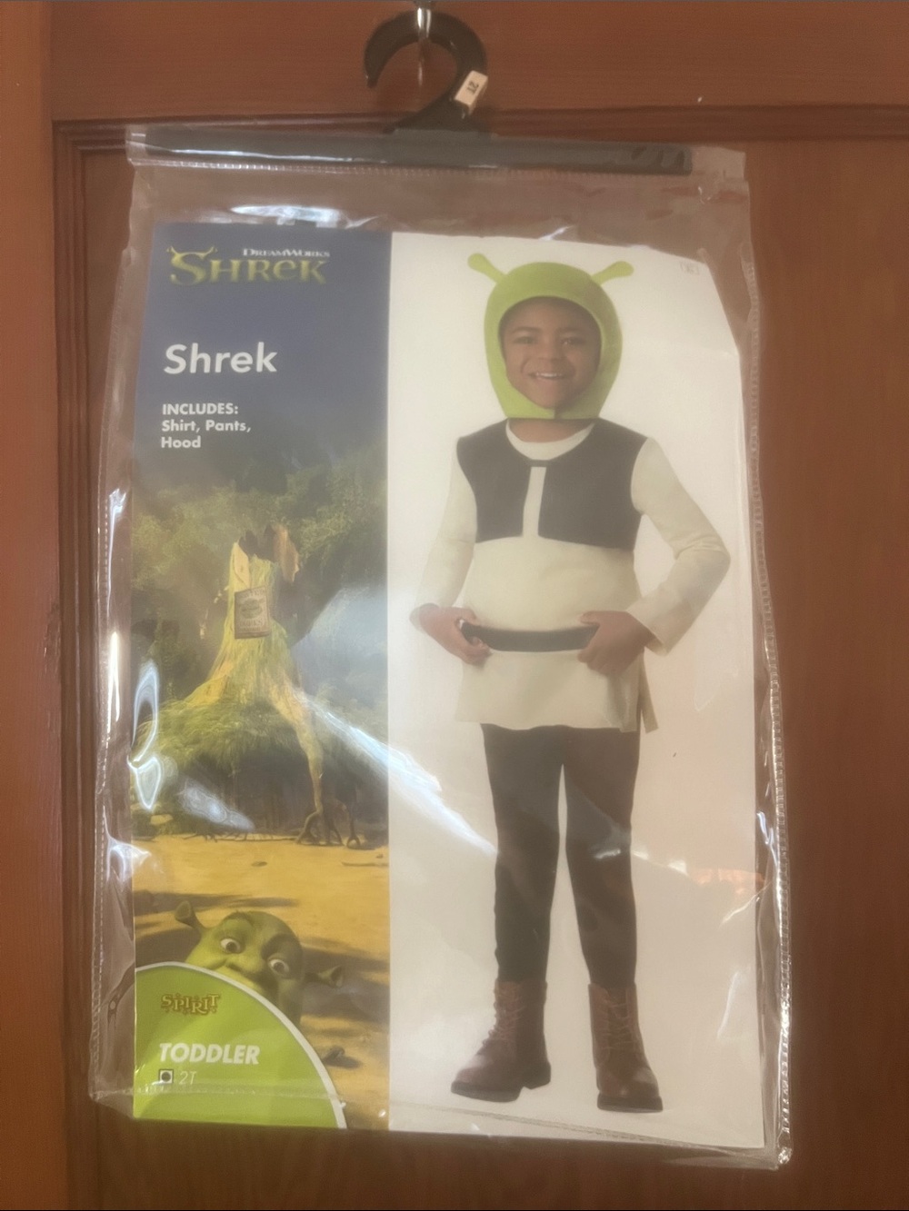 Spirit Shrek Toddler Costume in Green, Cream, Black